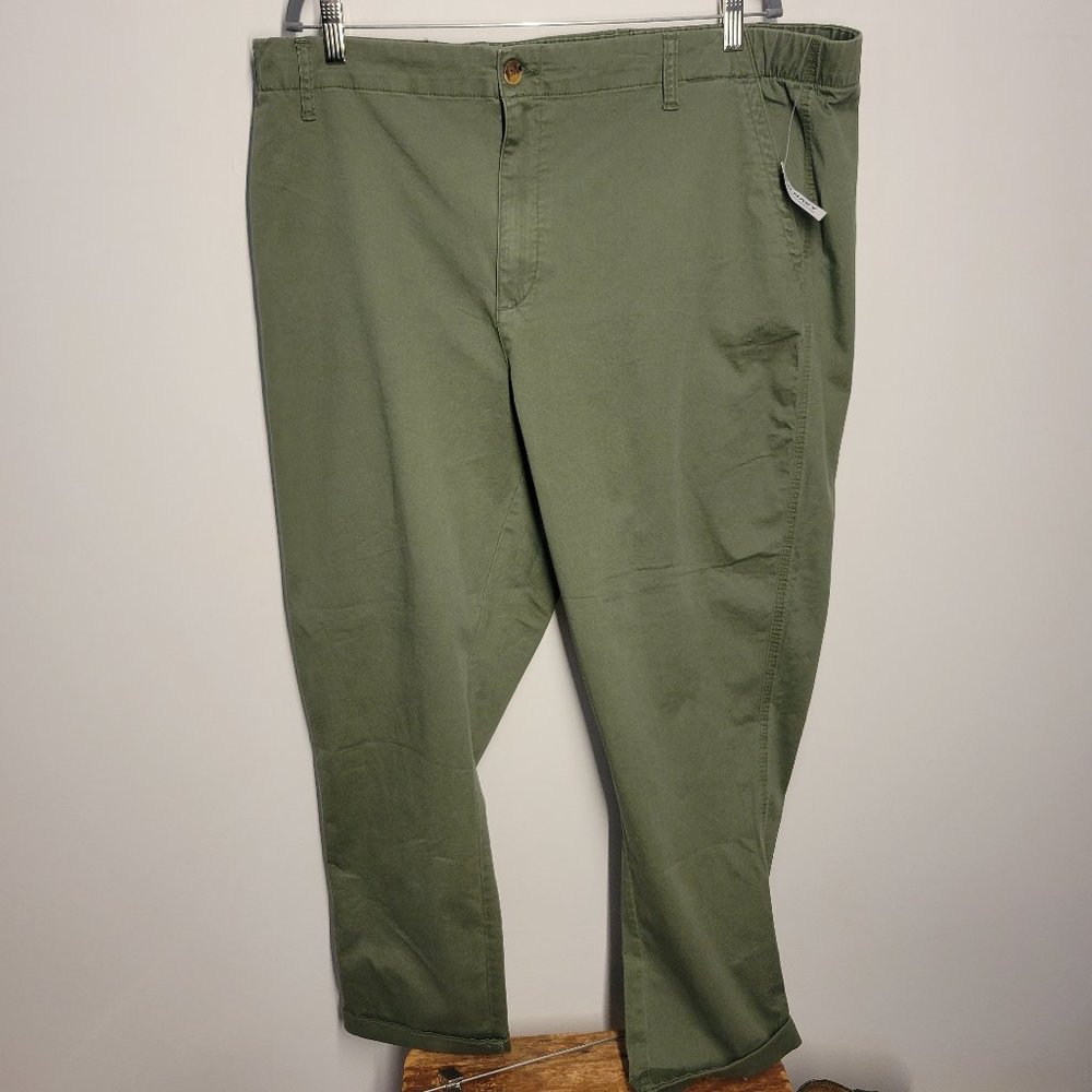 NWT Old Navy High-Waisted Olive Green Chino Size XXL
